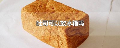 吐司能放在冰箱里吗 吐司应该放冰箱吗