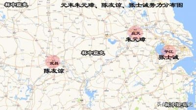 元末诸侯割据势力(元末诸侯割据形势图)